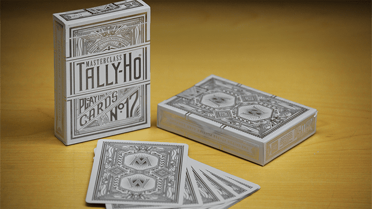(image for) Limited Edition Tally-Ho Masterclass (White) Playing Cards - Click Image to Close