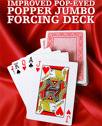 (image for) Improved Pop-Eyed Popper Jumbo Forcing Deck (Red) - Trick - Click Image to Close