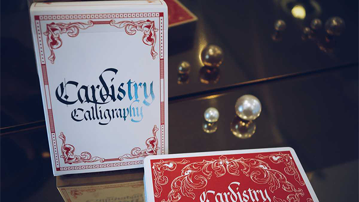 (image for) Cardistry Calligraphy (Red) Playing Cards - Click Image to Close