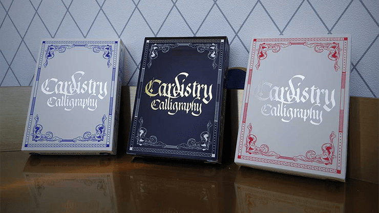 (image for) Cardistry Calligraphy (Blue) Playing Cards - Click Image to Close