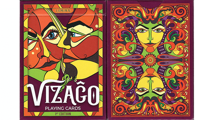 (image for) VIZAGO Lumina (Red) Playing Cards - Click Image to Close