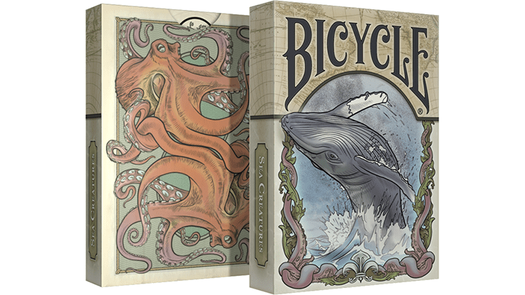 (image for) Sea Creatures Deck (Bicycle Colorized) Playing Cards - Click Image to Close
