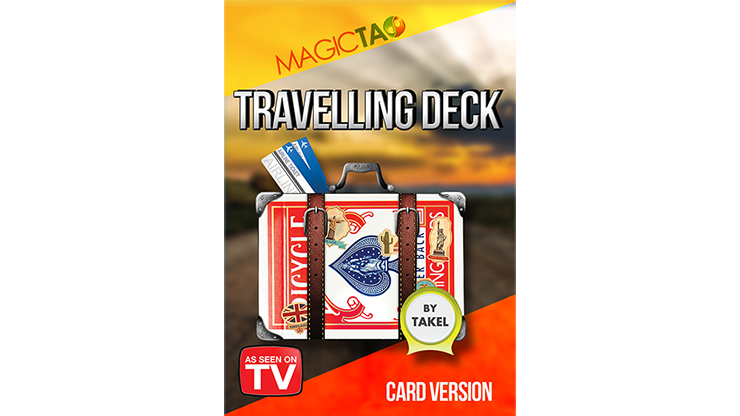 (image for) Travelling Deck Card Version Red (Gimmick and Online Instructions) by Takel - Trick - Click Image to Close