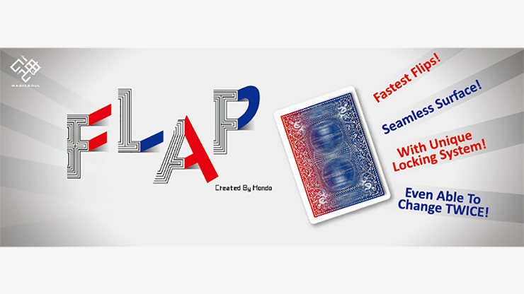 (image for) Modern Flap Card (Red to Blue) by Hondo - Click Image to Close