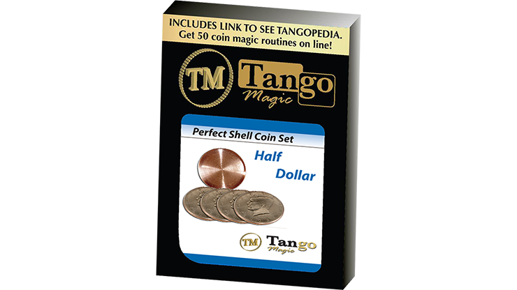 (image for) Perfect Shell Coin Set Half Dollar (Shell and 4 Coins D0201) by Tango Magic - Trick - Click Image to Close