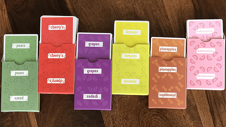 (image for) Limited Edition Flavors Playing Cards - Lemons - Click Image to Close