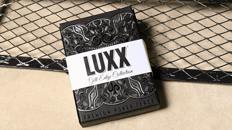 (image for) LUXX Gilt Edge Playing Cards (Silver) - Click Image to Close