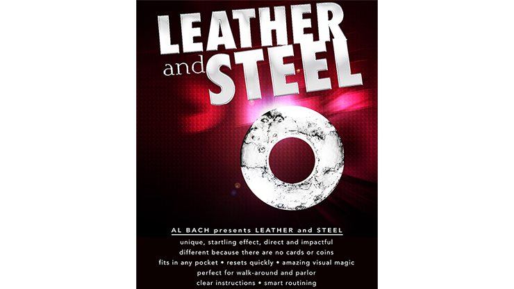 (image for) LEATHER and STEEL (Gimmick and Online Instructions) by Al Bach - Trick - Click Image to Close