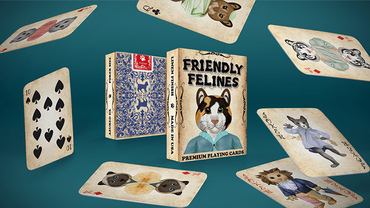 (image for) Friendly Feline Playing Cards - Click Image to Close