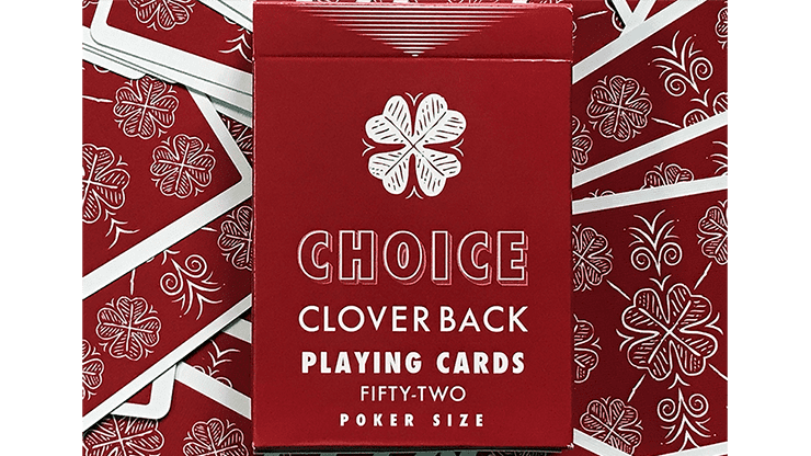 (image for) Choice Cloverback (Red) Playing Cards - Click Image to Close