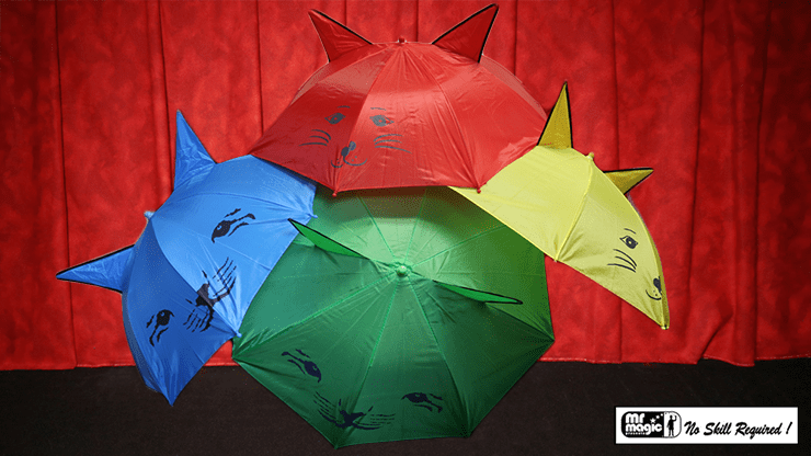 (image for) Umbrella Production Silk by Mr. Magic (4 Umbrellas) - Trick - Click Image to Close