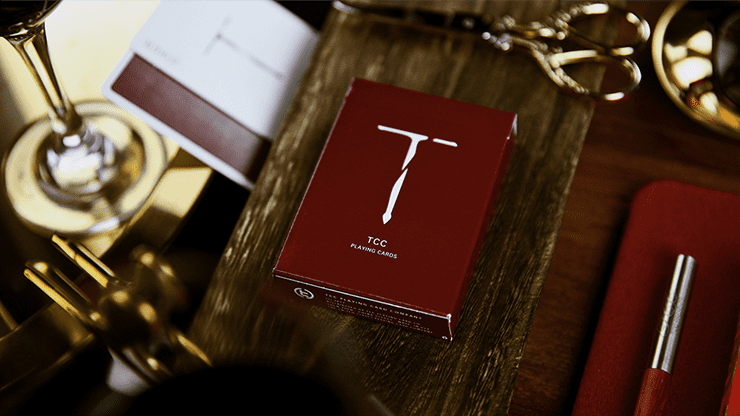 (image for) New T Playing Cards (Red) - Click Image to Close