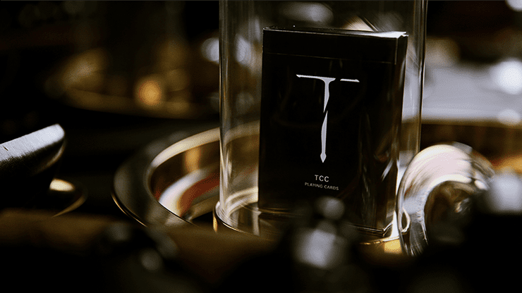 (image for) New T Playing Cards (Black) - Click Image to Close