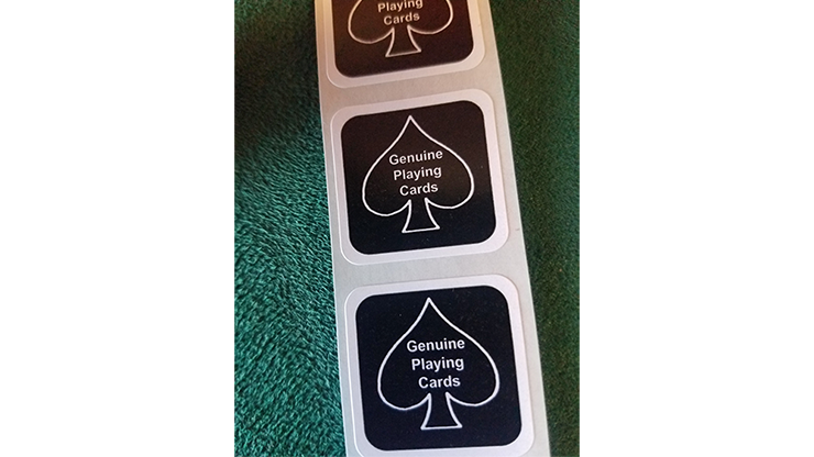 (image for) BLACK New Deck Stickers (100 SEALS) - Click Image to Close
