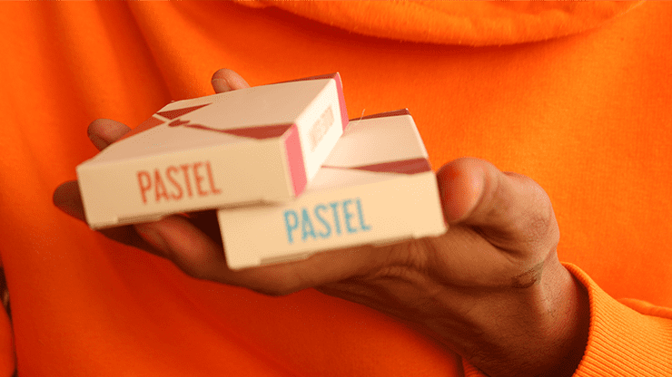 (image for) Pastels Orange Limited Edition Playing Cards - Click Image to Close