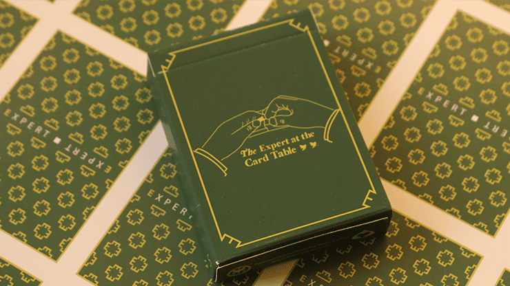 (image for) Limited Edition The Expert at the Card Table (Green) Playing Cards - Click Image to Close