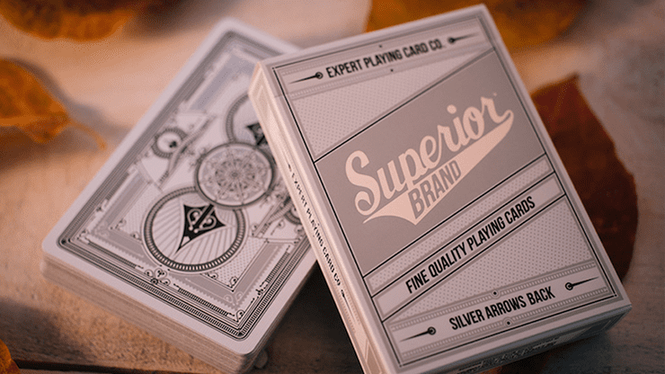 (image for) Superior Silver Arrow Playing Cards by Expert Playing Card Co - Click Image to Close