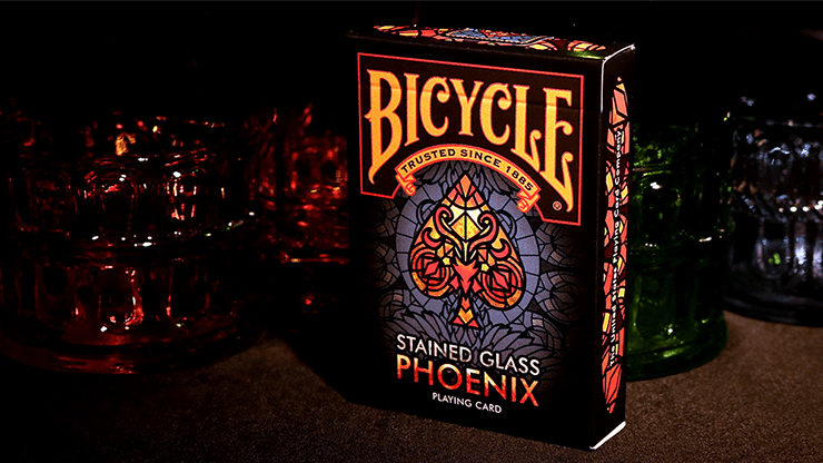 (image for) Bicycle Stained Glass Phoenix Playing Cards - Click Image to Close