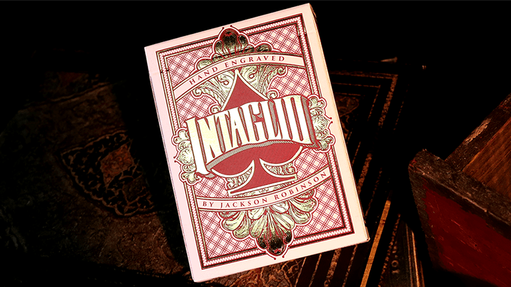 (image for) Intaglio Red Playing Cards by Jackson Robinson - Click Image to Close