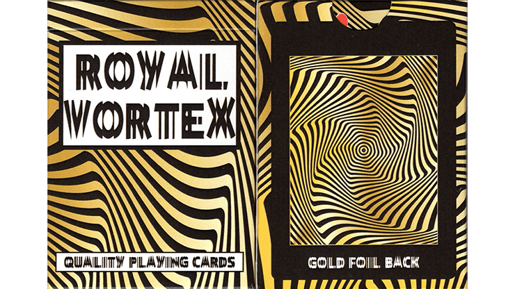 (image for) Royal Vortex Gold Foil Playing Cards Gemaco - Click Image to Close