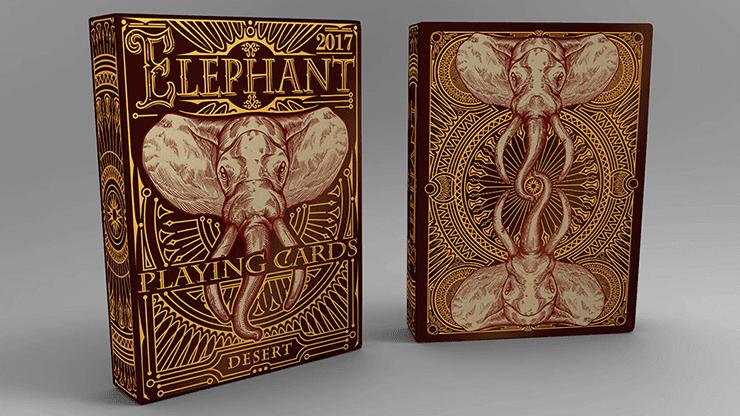 (image for) Elephant Playing Cards (Desert) - Click Image to Close
