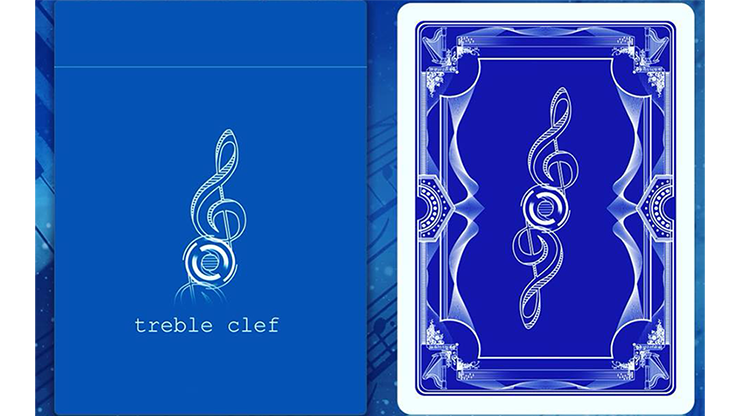 (image for) Treble Clef (Blue) Playing Cards - Click Image to Close