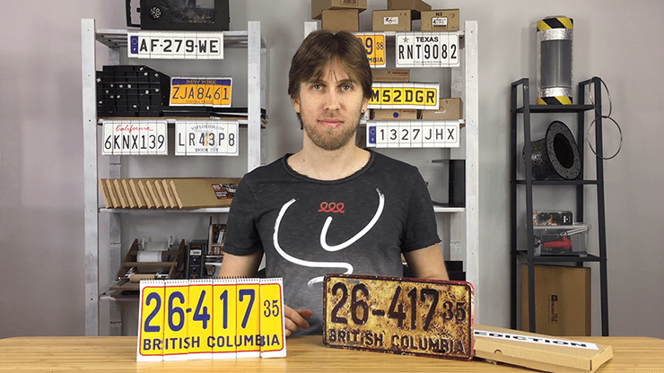 (image for) LICENSE PLATE PREDICTION - VINTAGE (Gimmicks and Online Instructions) by Martin Andersen - Trick - Click Image to Close