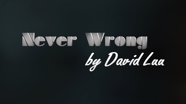 (image for) Never Wrong by David Luu video DOWNLOAD