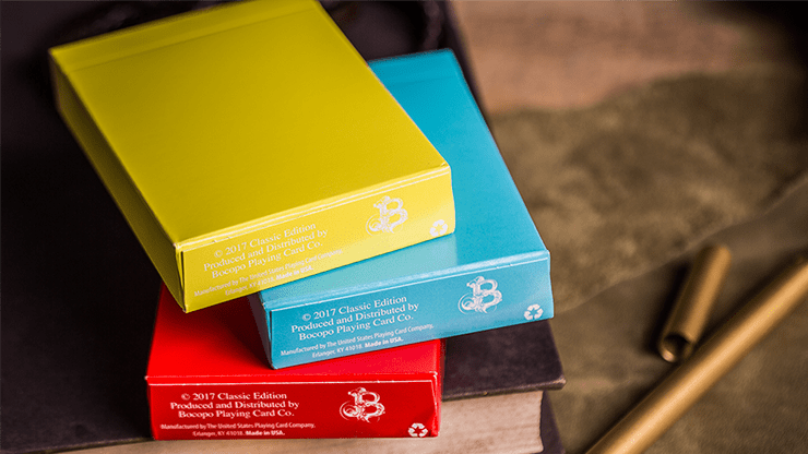 (image for) Steel Playing Cards (Yellow) by Bocopo - Click Image to Close