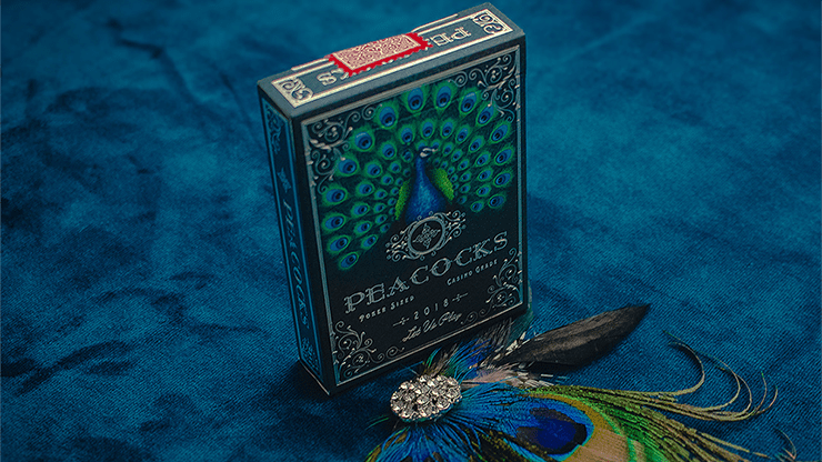 (image for) Limited Edition Peacocks Playing Cards by Rocsana Thompson - Click Image to Close