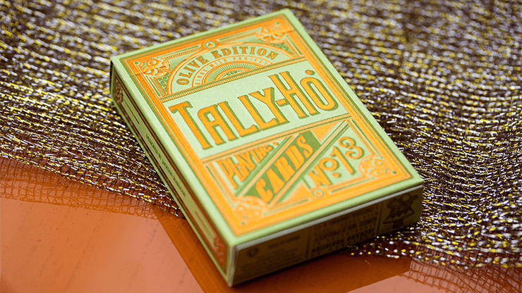 (image for) Limited Edition Olive Tally Ho Playing Cards by Jackson Robinson - Click Image to Close