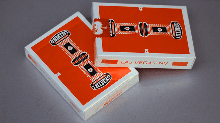 (image for) Gemini Casino Orange Playing Cards by Toomas Pintson - Click Image to Close