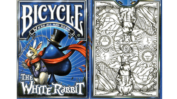(image for) Bicycle White Rabbit Playing Cards - Click Image to Close
