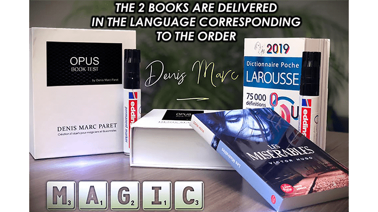 (image for) Opus Book Test English (Gimmicks and Online Instructions) by Denis Marc Paret - Trick