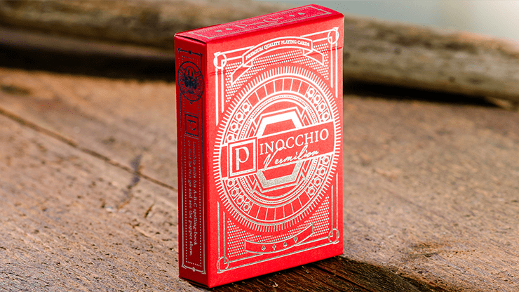 (image for) Pinocchio Vermilion Playing Cards (Red) by Elettra Deganello - Click Image to Close