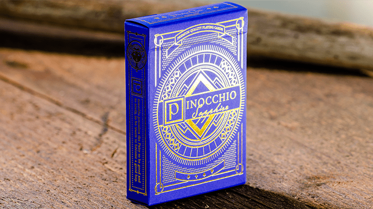 (image for) Pinocchio Sapphire Playing Cards (Blue) by Elettra Deganello - Click Image to Close