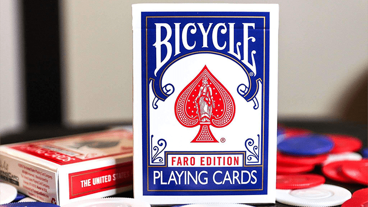 (image for) Limited Edition Gilded Bicycle Faro (Blue) Playing Cards - Click Image to Close