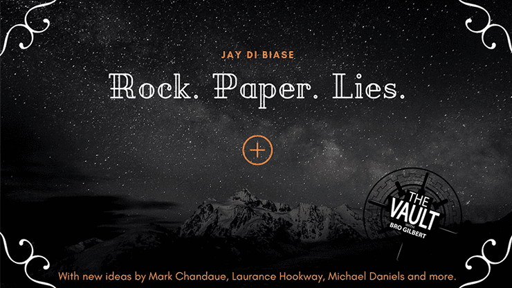 (image for) The Vault - Rock Paper Lies Plus by Jay Di Biase video DOWNLOAD - Click Image to Close