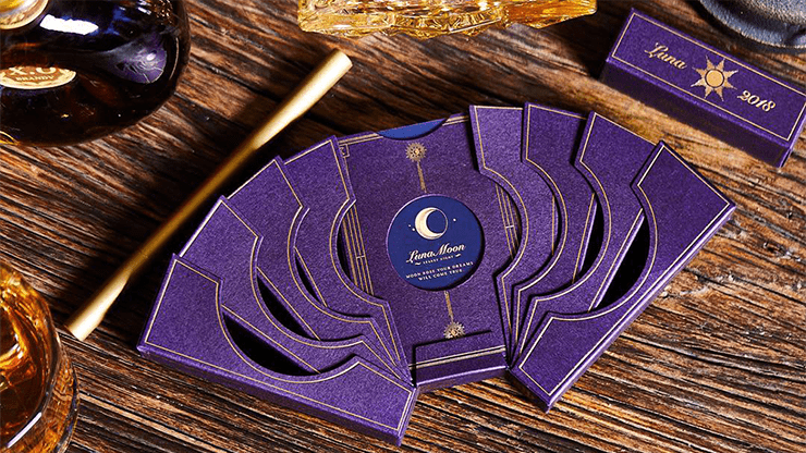 (image for) Limited Edition Violet Luna Moon Playing Card by Bocopo - Click Image to Close