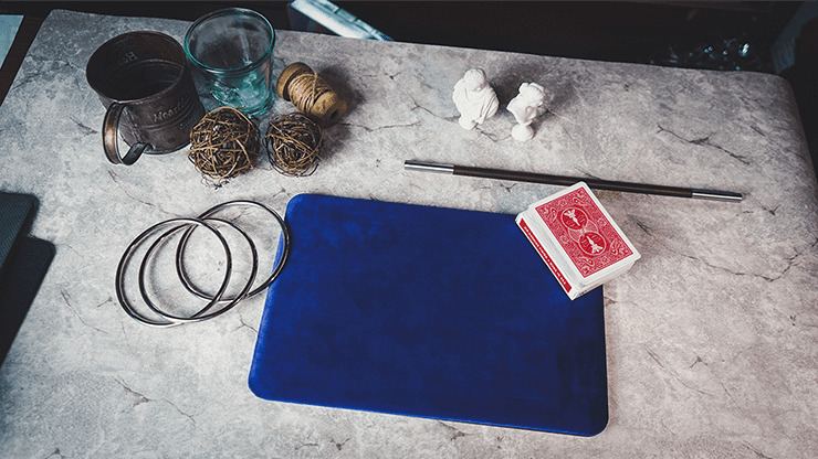 (image for) Suede Leather Mini Pad (Blue) by TCC - Trick - Click Image to Close