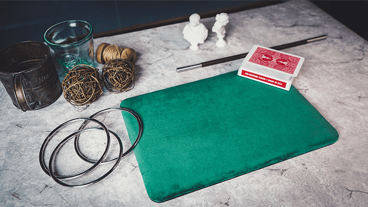 (image for) Suede Leather Mini Pad (Green) by TCC - Trick - Click Image to Close