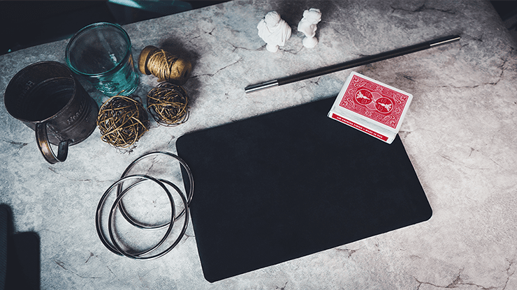 (image for) Suede Leather Mini Pad (Black) by TCC - Trick - Click Image to Close