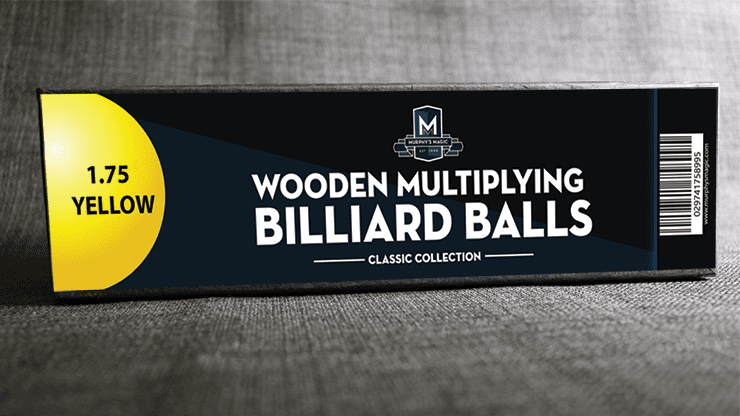 (image for) Wooden Billiard Balls (1.75" Yellow) by Classic Collections - Trick - Click Image to Close