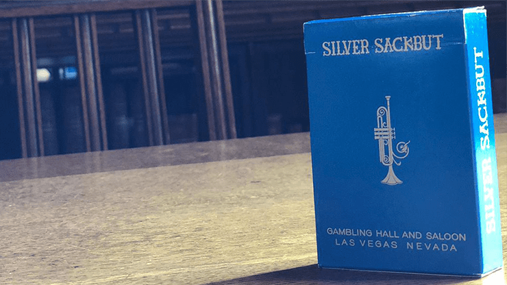 (image for) Limited Edition Silver Sackbut Playing Cards V2 (Cyan) - Click Image to Close