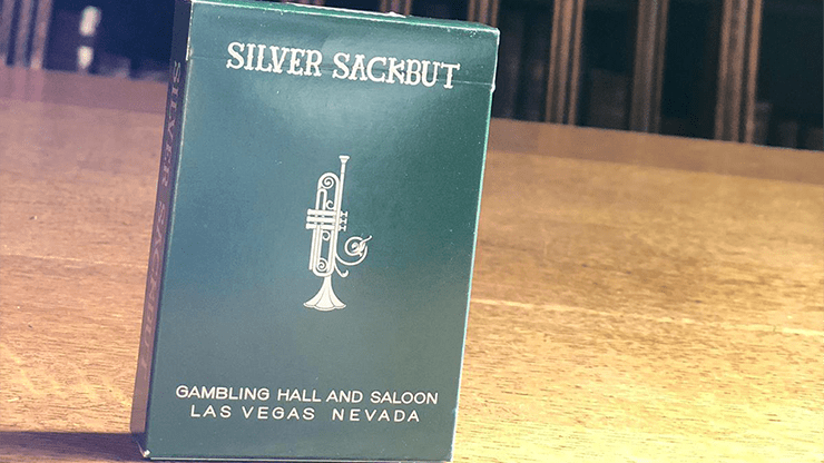 (image for) Limited Edition Silver Sackbut Playing Cards V2 (Emerald) - Click Image to Close