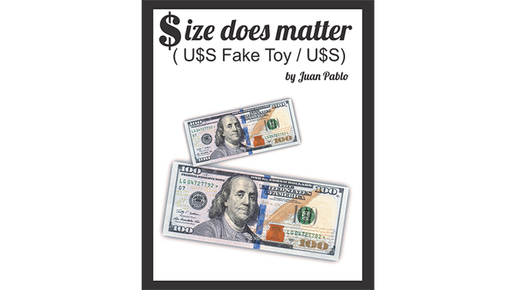 (image for) Size Does Matter USD (Gimmicks and Online Instructions) by Juan Pablo Magic - Click Image to Close