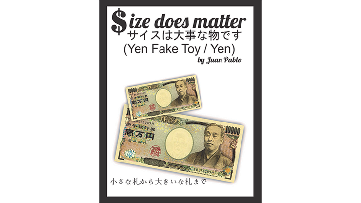 (image for) Size Does Matter J-YEN (Gimmicks and Online Instruction) by Juan Pablo Magic - Click Image to Close