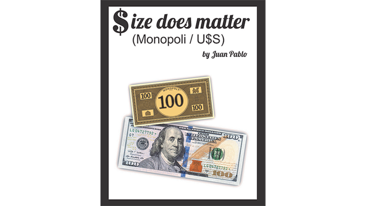 (image for) Size Does Matter MONOPOLY USD (Gimmicks and Online Instructions) by Juan Pablo Magic - Click Image to Close