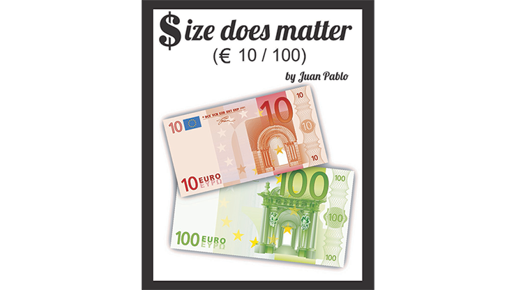 (image for) Size Does Matter EURO 10 to 100 (Gimmicks and Online Instructions) by Juan Pablo Magic - Click Image to Close