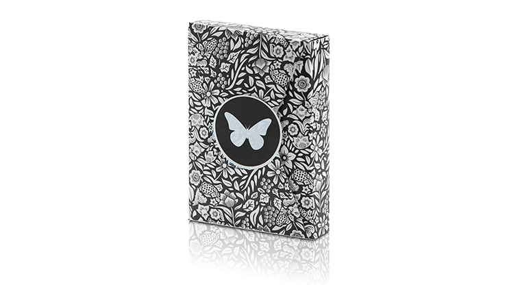 (image for) Limited Edition Butterfly Playing Cards (Black and White) by Ondrej Psenicka - Click Image to Close